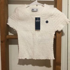 Smocked Crop Baby Tee